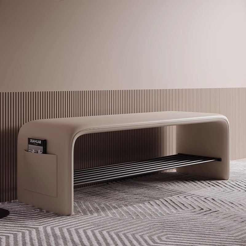 Luxury Bags And Shoes - Elegant Entryway Shoe Bench Solid Wood