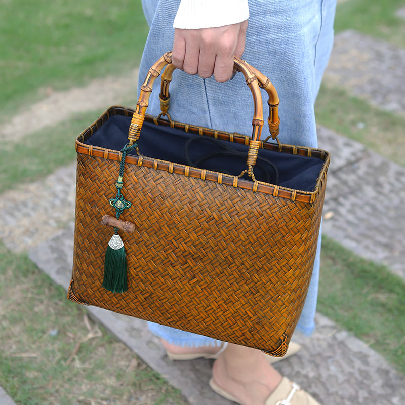 Luxury Bags England - Vintage Handbag Women's Straw Bags Hand