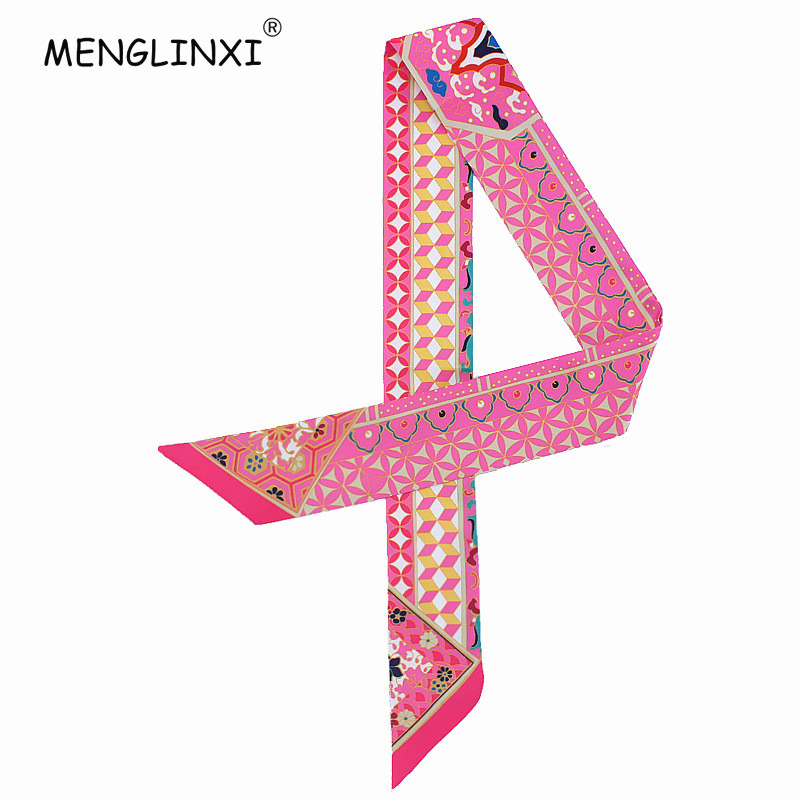 Luxury Bags Online - New Geometric Floral Print Silk Scarf