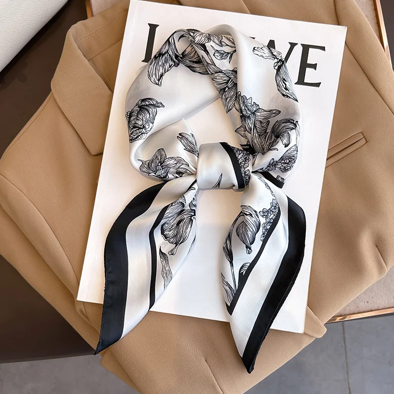 Luxury Bags Online - 70*70cm Luxury Floral Print Silk Square