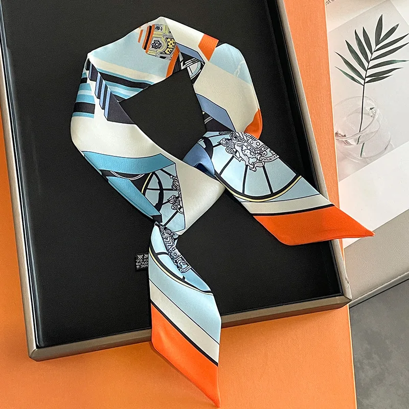 Luxury Bags Mini - Luxury Brand Printed Bag Strap Scarf