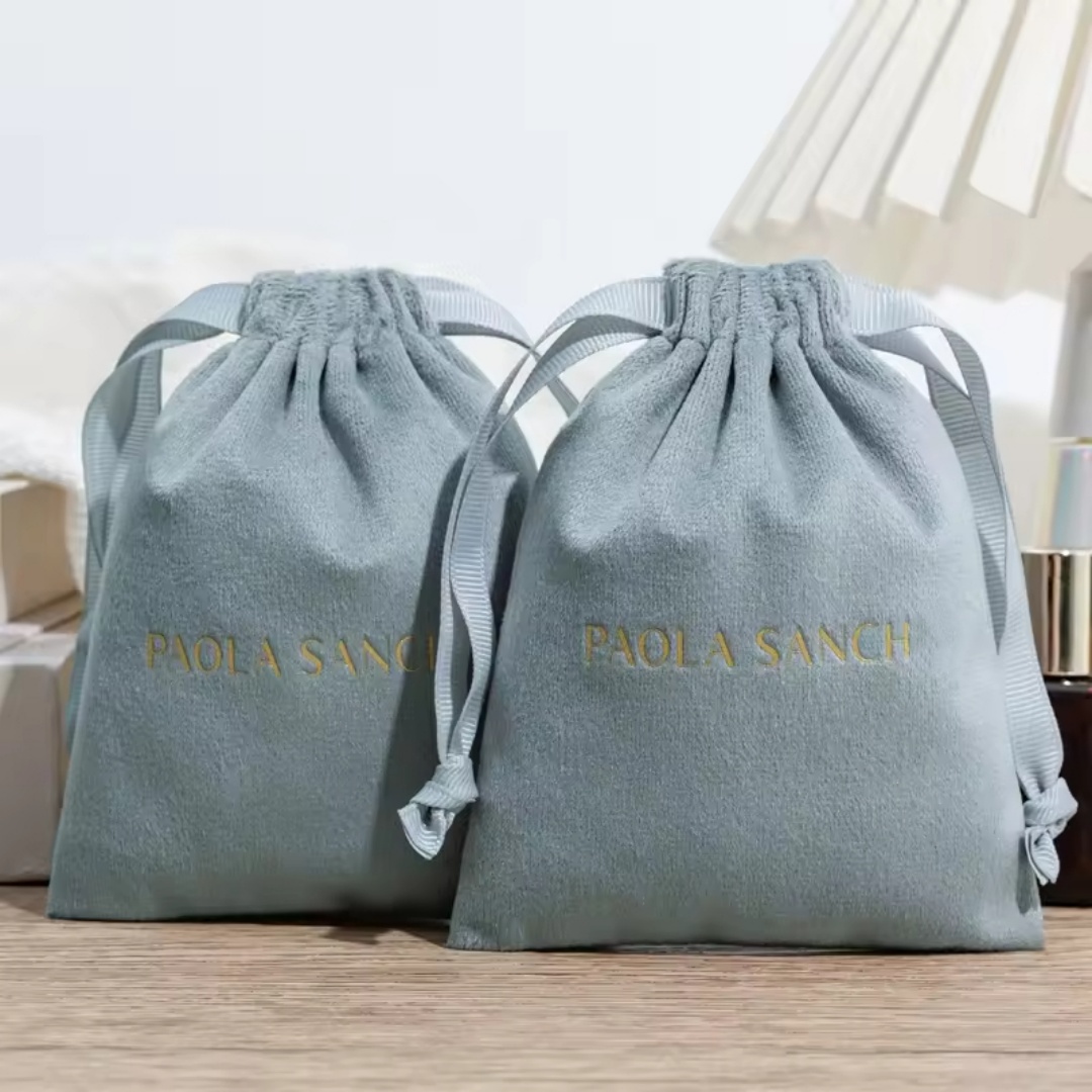 Luxury Bags Logo - Custom Logo Printed Luxury Velvet Dust