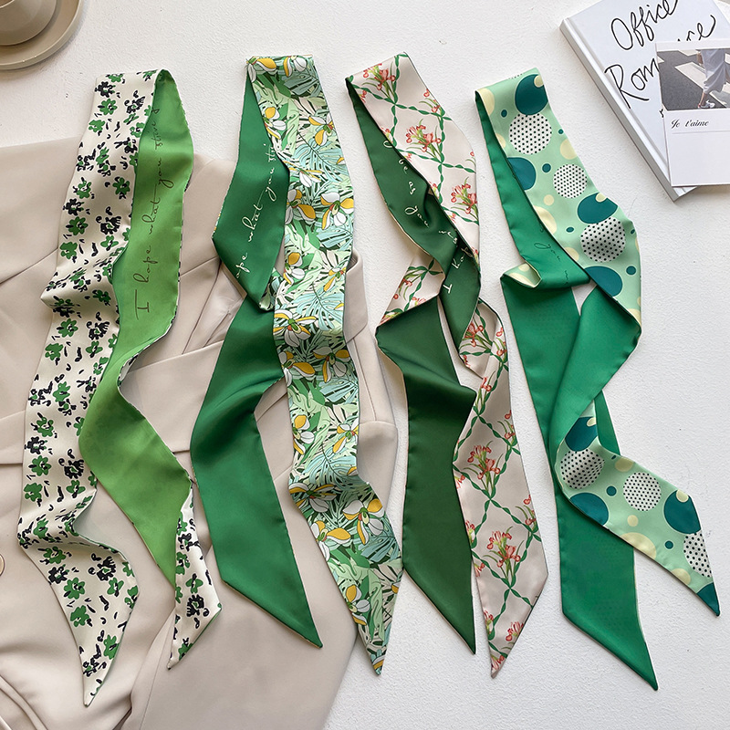 Luxury Bags To Sell - Luxury Narrow Short Twill Silk Scarf