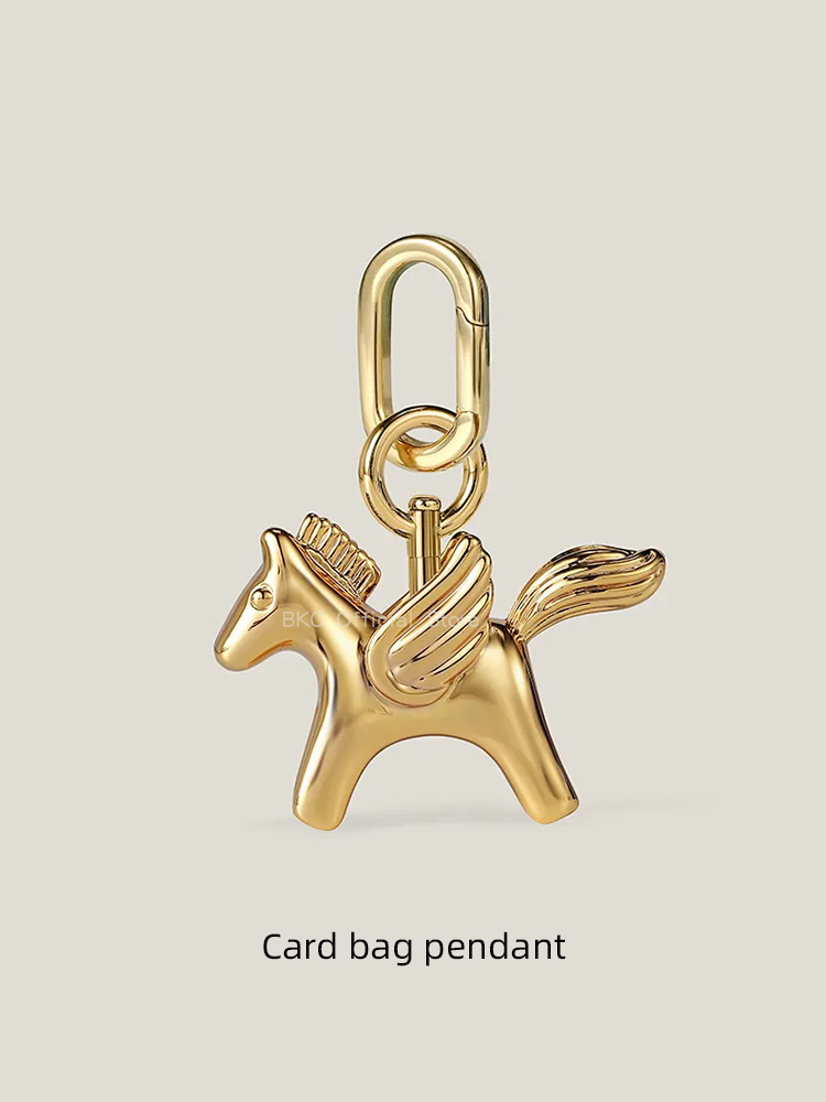 Luxury Bags Hermes Birkin - Luxury Brass Pegasus Bag Charm for