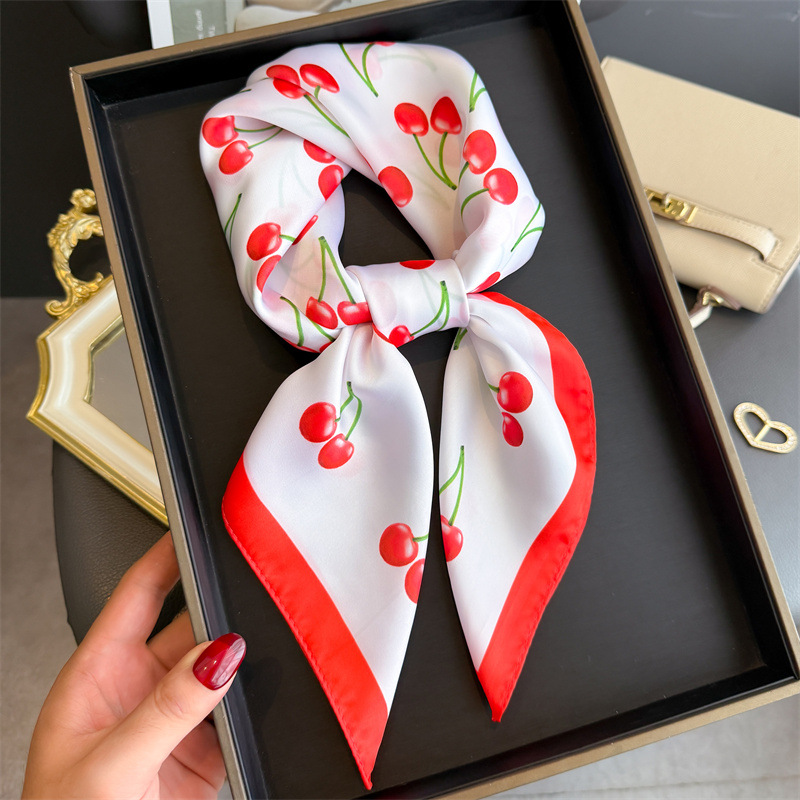 Luxury Bags Online - Luxury Square Satin Scarf Women Cute