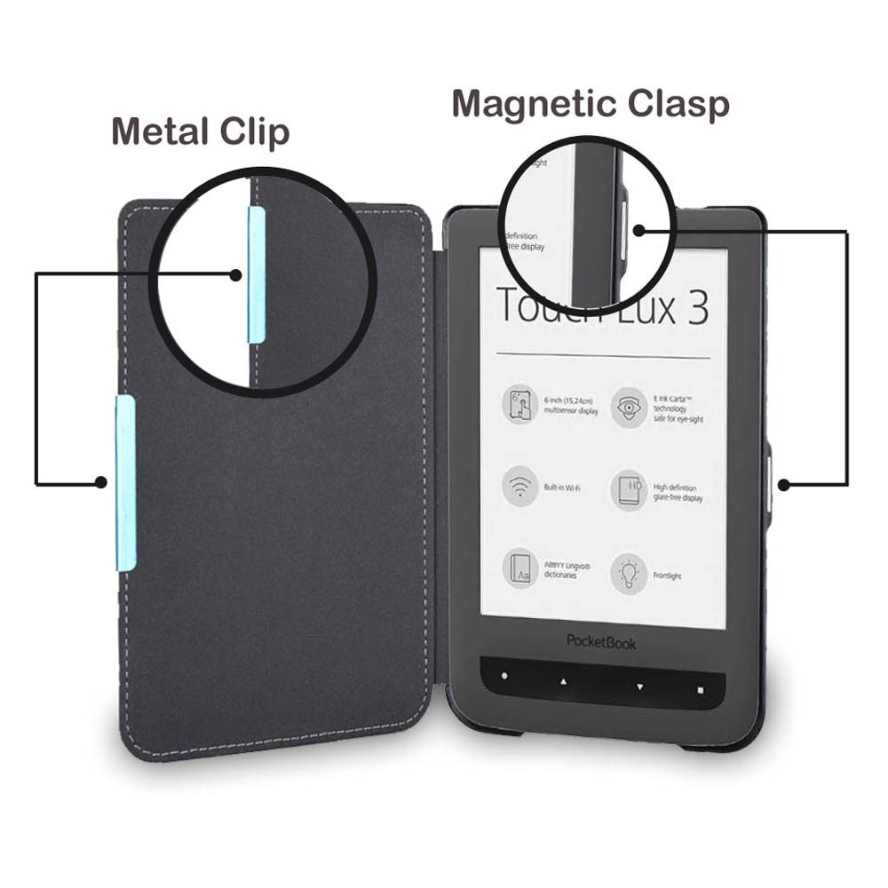 Compatible with Pocketbook 622 - Briefcase Leather Slim ulasan dan harga