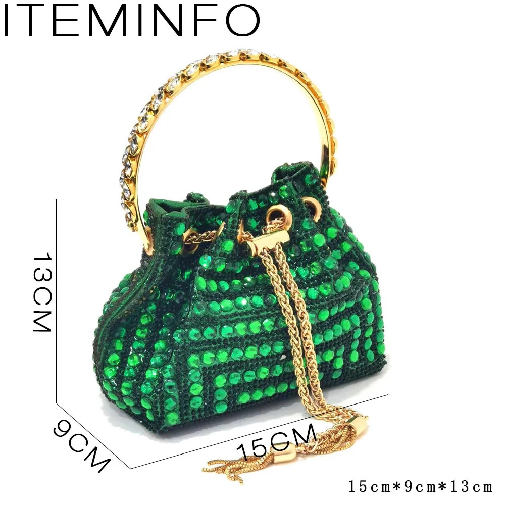 Luxury Green Rhinestone Shoes  - Luxury Bags And Shoes ulasan dan harga