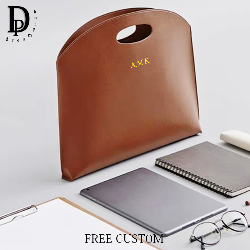 Luxury Design Custom Initials  - Briefcase Leather Slim ulasan dan harga