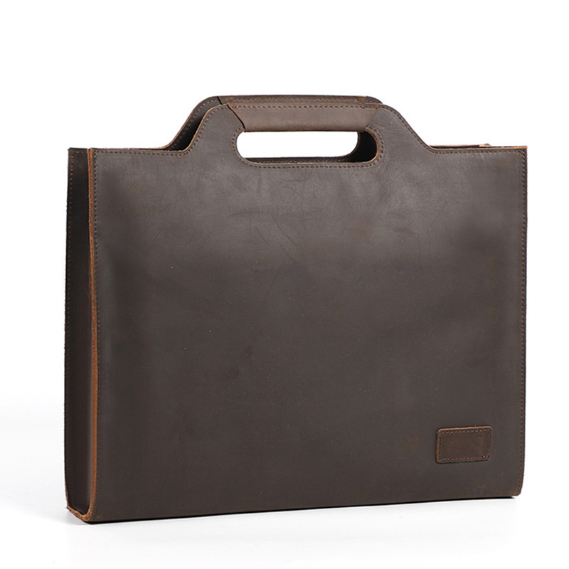 Newsbirds Thick Leather Black  - Briefcase Leather Slim ulasan dan harga