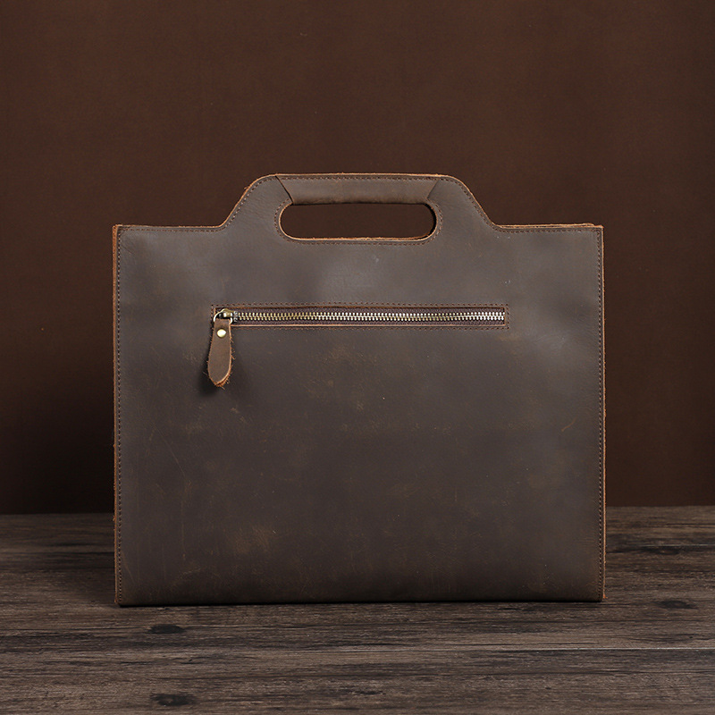 Newsbirds Thick Leather Black  - Briefcase Leather Slim ulasan dan harga