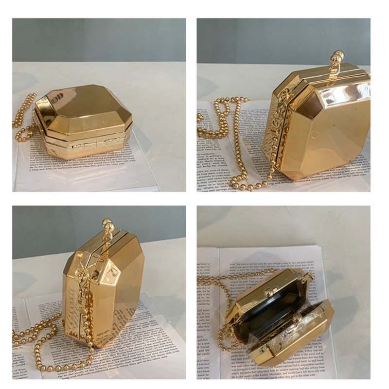 Mini Luxury Gold Party Evening - Luxury Bags Mini ulasan dan harga