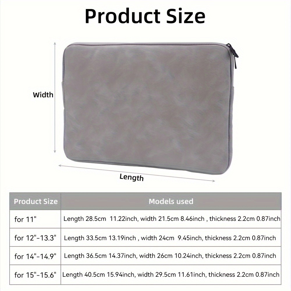 11 13 14 15 Inch Laptop PU Lea - Briefcase Leather Slim ulasan dan harga