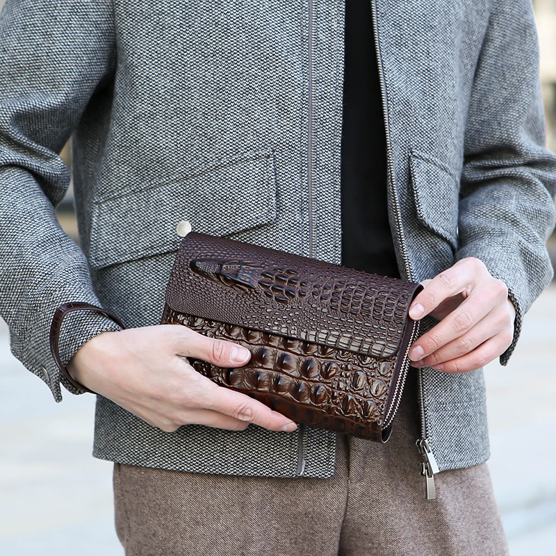 New Men's Bag Crocodile Patter - Luxury Bags England ulasan dan harga