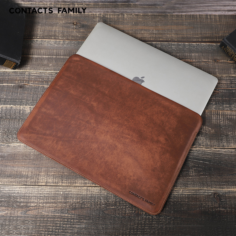 2026 Crazy Horse Leather Lapto - Briefcase Leather Slim ulasan dan harga