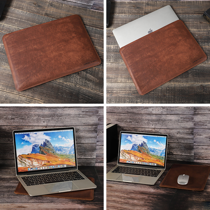 2026 Crazy Horse Leather Lapto - Briefcase Leather Slim ulasan dan harga