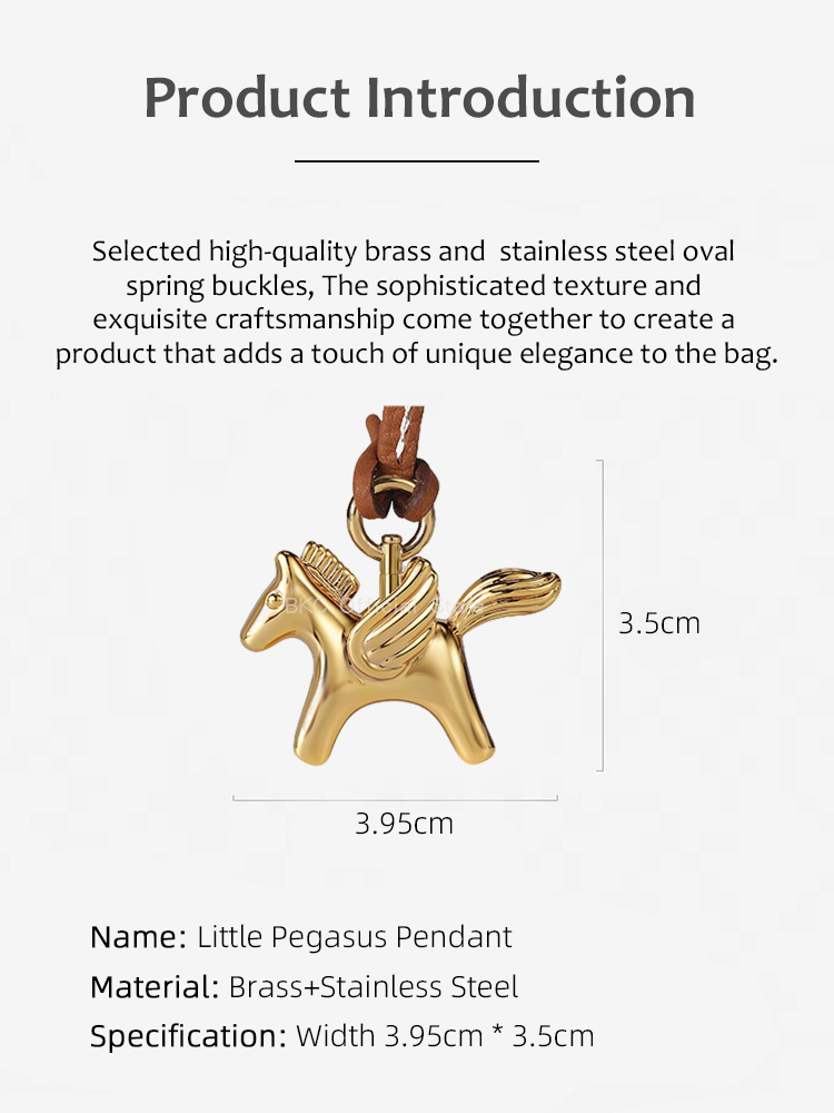 Luxury Brass Pegasus Bag Charm - Luxury Bags Hermes Birkin ulasan dan harga