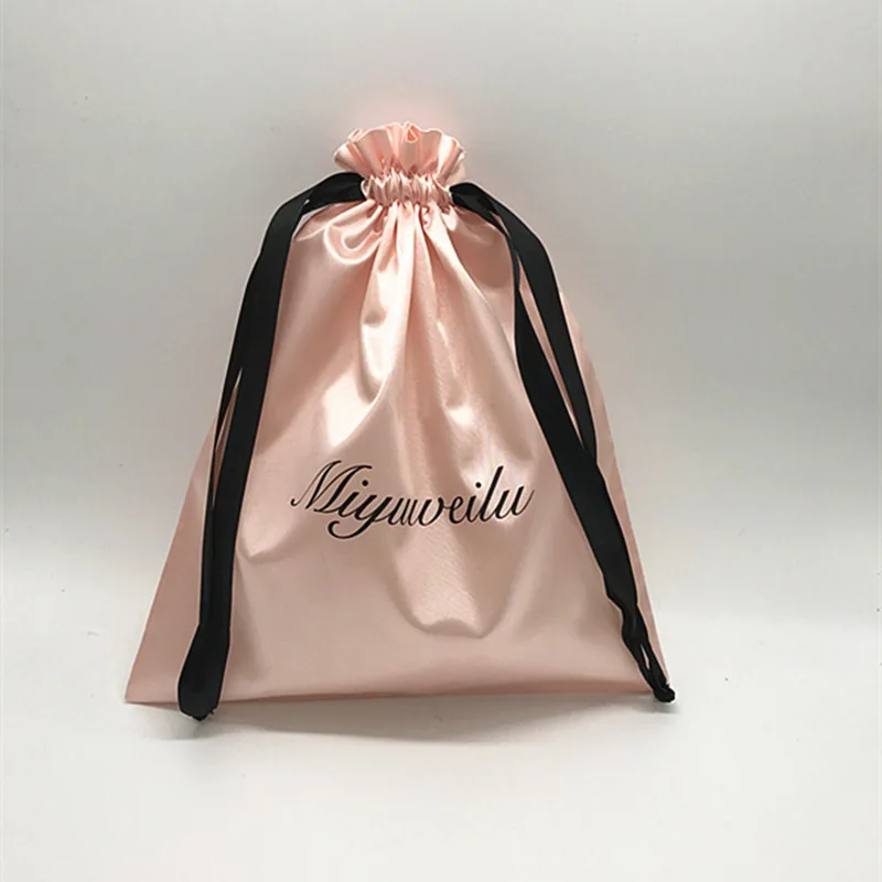 50PCS Luxury Satin Hair Pouch  - Luxury Bags Logo ulasan dan harga