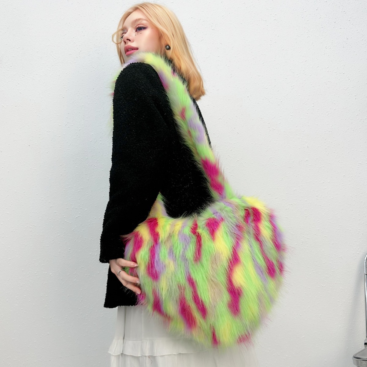 Cross-Border Fox Fur Shoulder  - Luxury Bags Vegan ulasan dan harga