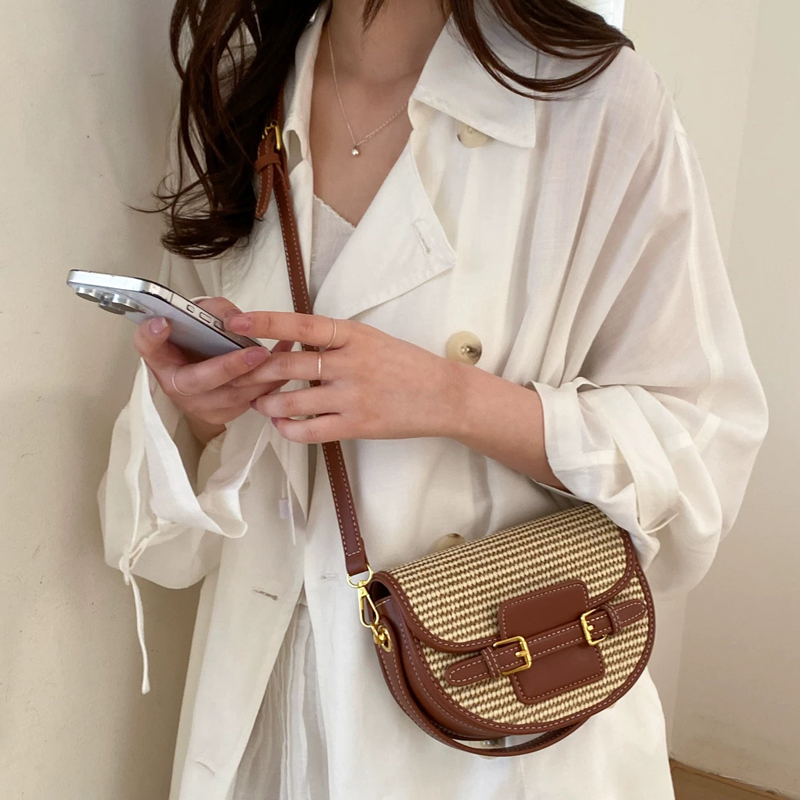 England Style Mini Straw Saddl - Luxury Bags Mini ulasan dan harga