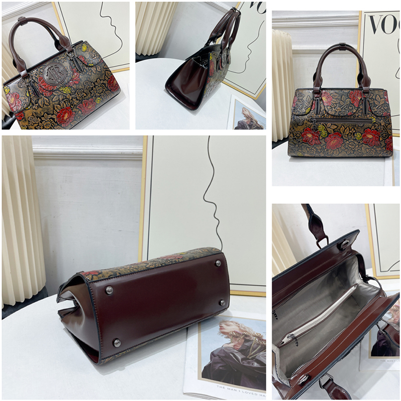 Vintage Floral Embossed Tote B - Luxury Bags Vegan ulasan dan harga