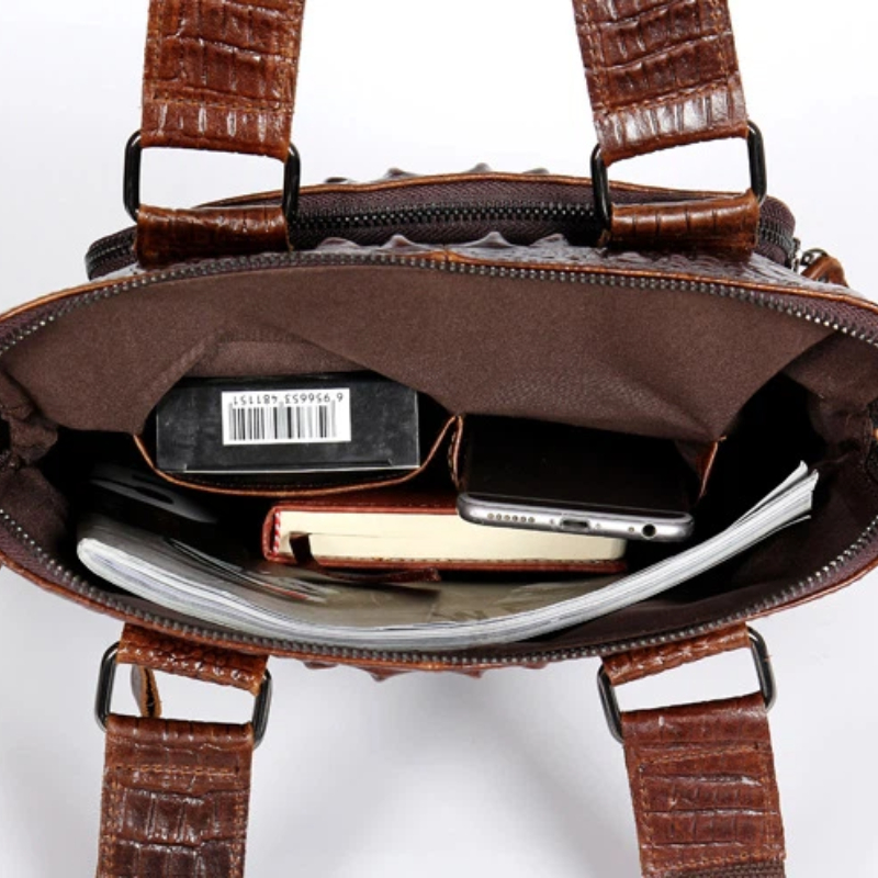 YETTIES Men's Slim Vertical La - Briefcase Leather Slim ulasan dan harga