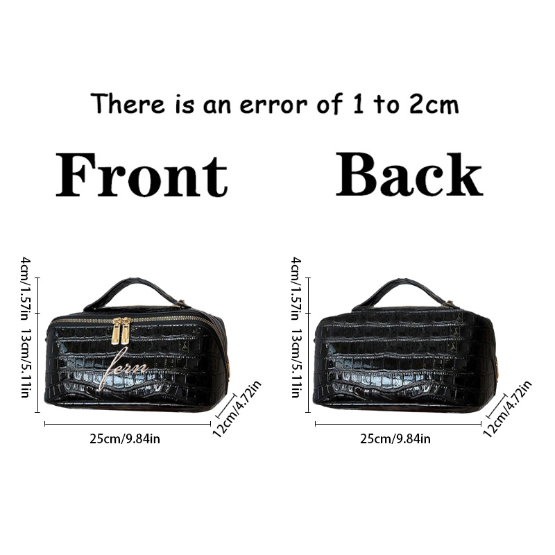 Embroidered Croc Makeup Bag Pe - Luxury Bags Vegan ulasan dan harga