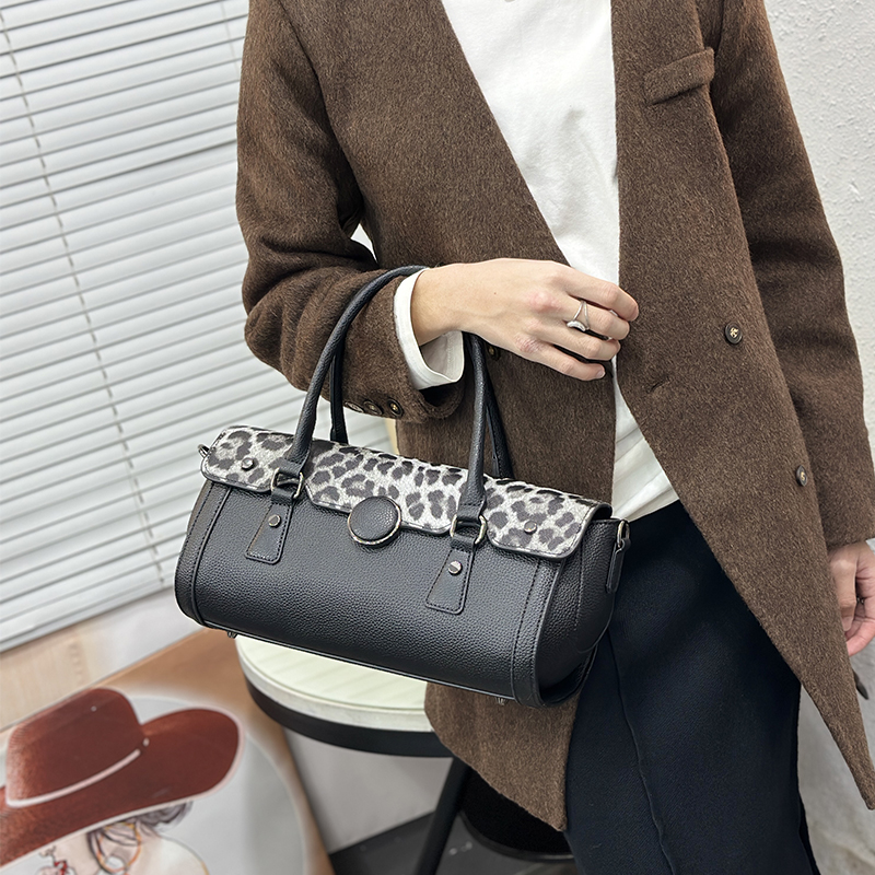 Vintage Leopard Print Patchwor - Luxury Bags Vegan ulasan dan harga