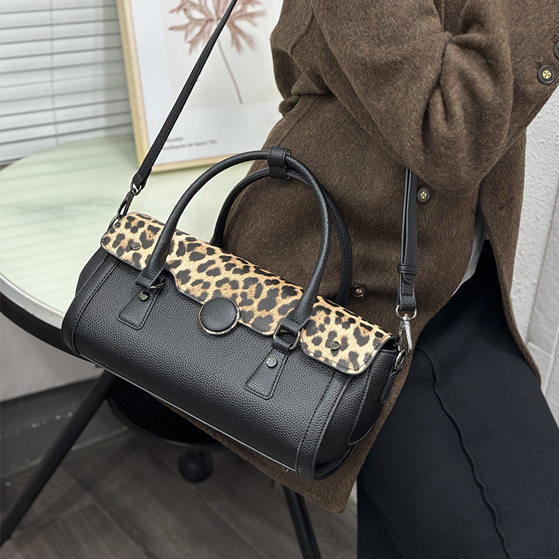 Vintage Leopard Print Patchwor - Luxury Bags Vegan ulasan dan harga